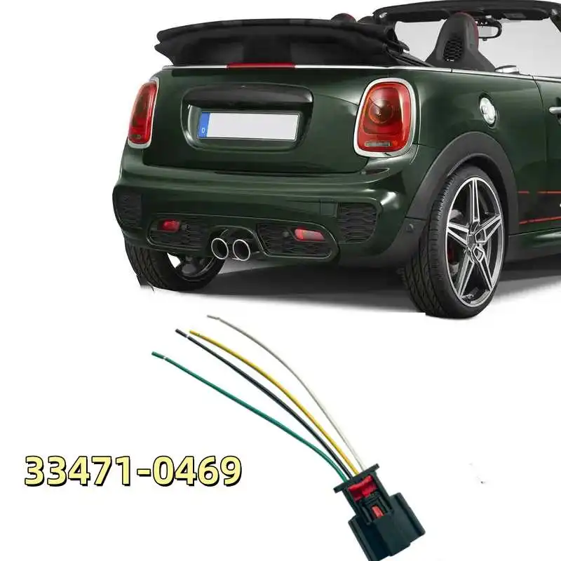 1PC 33471-0469 For Vauxhall Opel Astra K MK7 2015 - ON Rear Tail Light Plug Connector Wiring High Quality Car Repair Accessories
