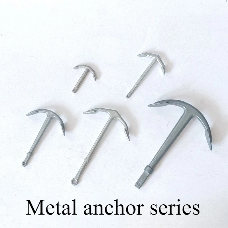 Metal anchor, ship model accessories 3pcs