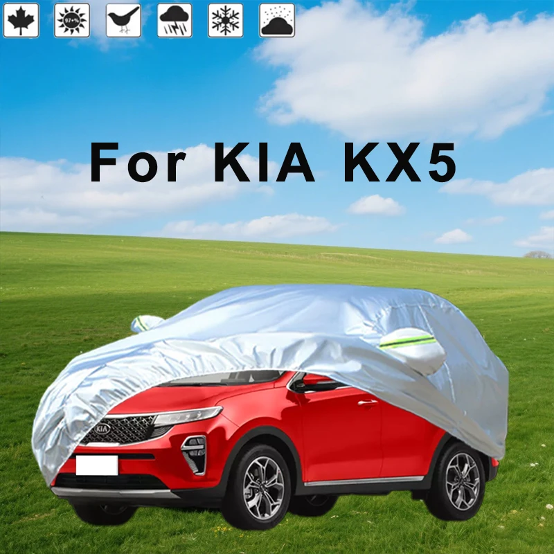 

Для KIA KX5 уличный защитный чехол для автомобиля, снежный чехол, солнцезащитный козырек, водонепроницаемый, пылезащитный, внешние автомобильные аксессуары