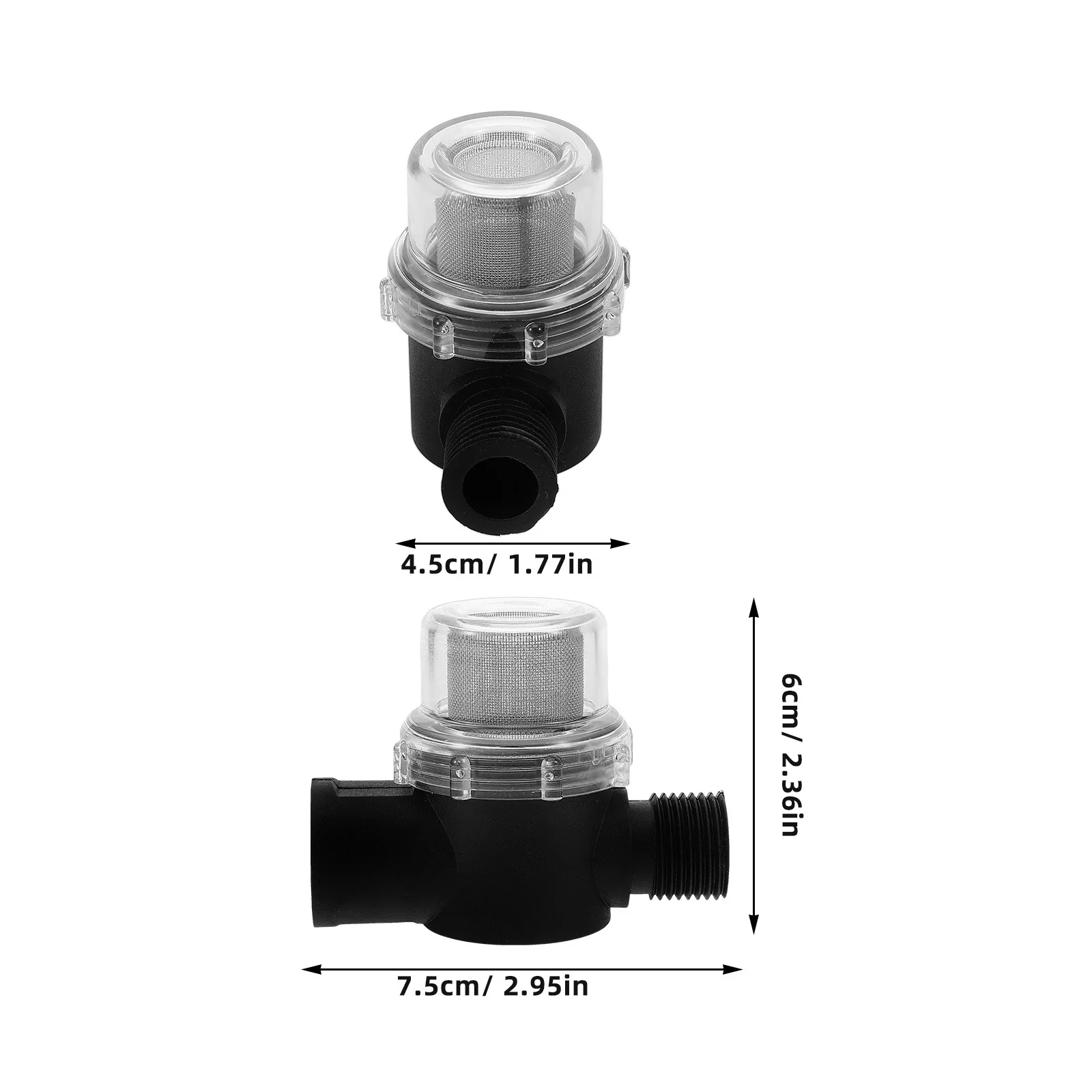 فلتر مضخة مياه 50 مصفاة شبكية RV استبدال فلتر مضمن لمصفاة مضخة المياه لمقطورة التخييم #4