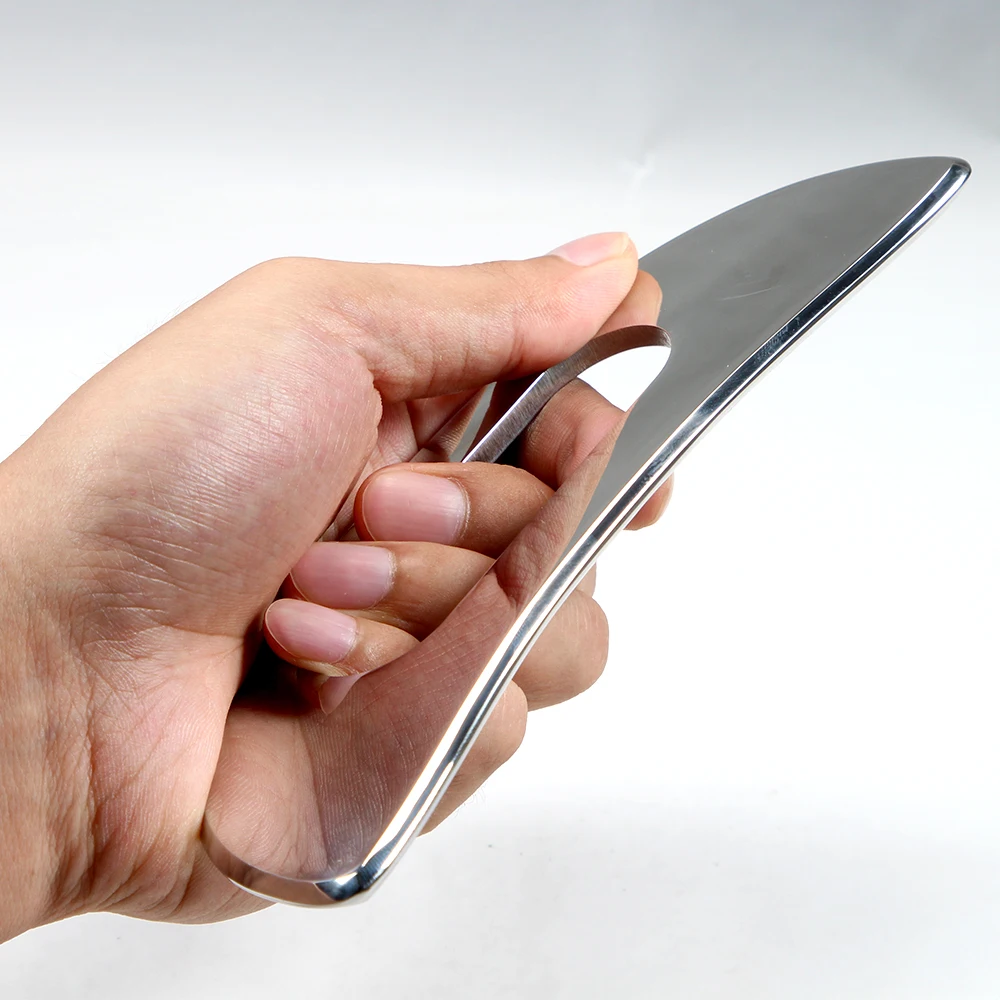 أدوات غوا شا من الفولاذ المقاوم للصدأ - أداة كشط التدليك لتعبئة الأنسجة الناعمة، العلاج الطبيعي للظهر والساقين والذراعين والكتف #6