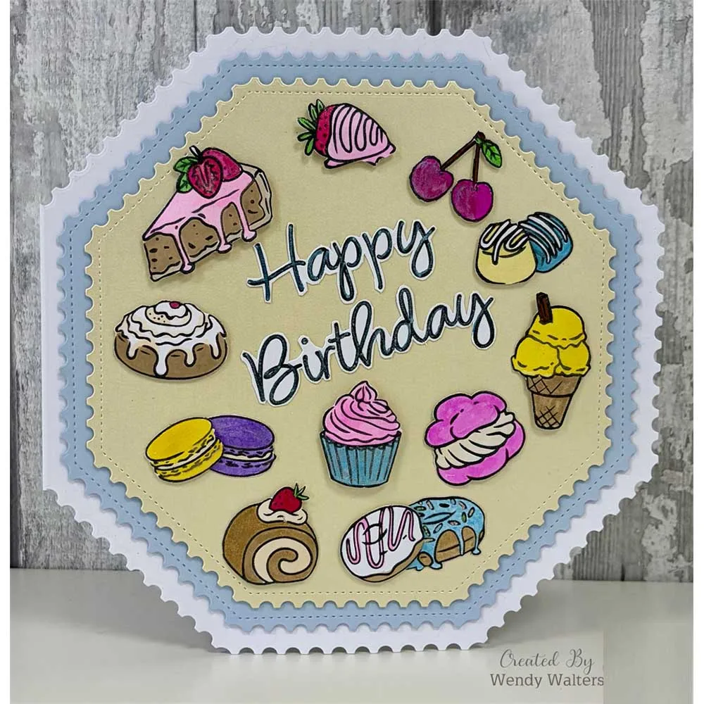 2026 New Birthday Celebration DL Clear Stamps Seal Reusable Handmade Embossing DIY Scrapbook Diary Greeting Card Decoration