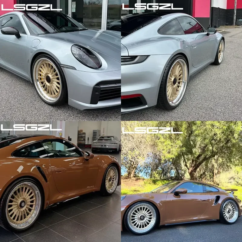 i LSGZL Customized 16 17 18 19 20 Inch 2piece 3piece Forged Wheel Rim 5x112 5x130 4x108 Rim Deep Lip for