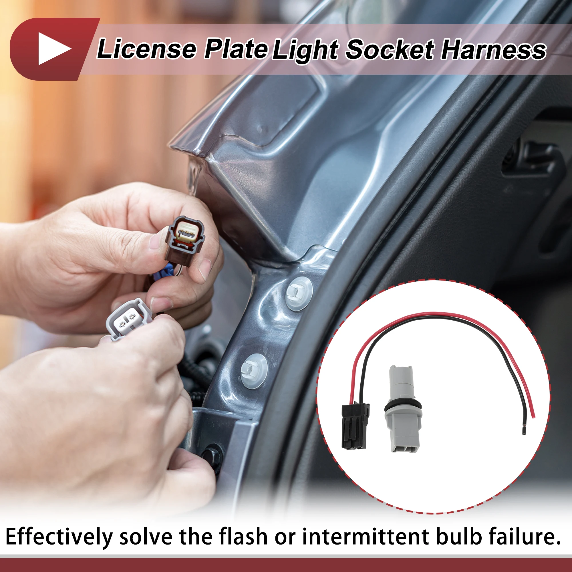 UXCELL 1 Set Parking Light Socket Wiring for Nissan Versa Note 2014-2019 No.26240AG000