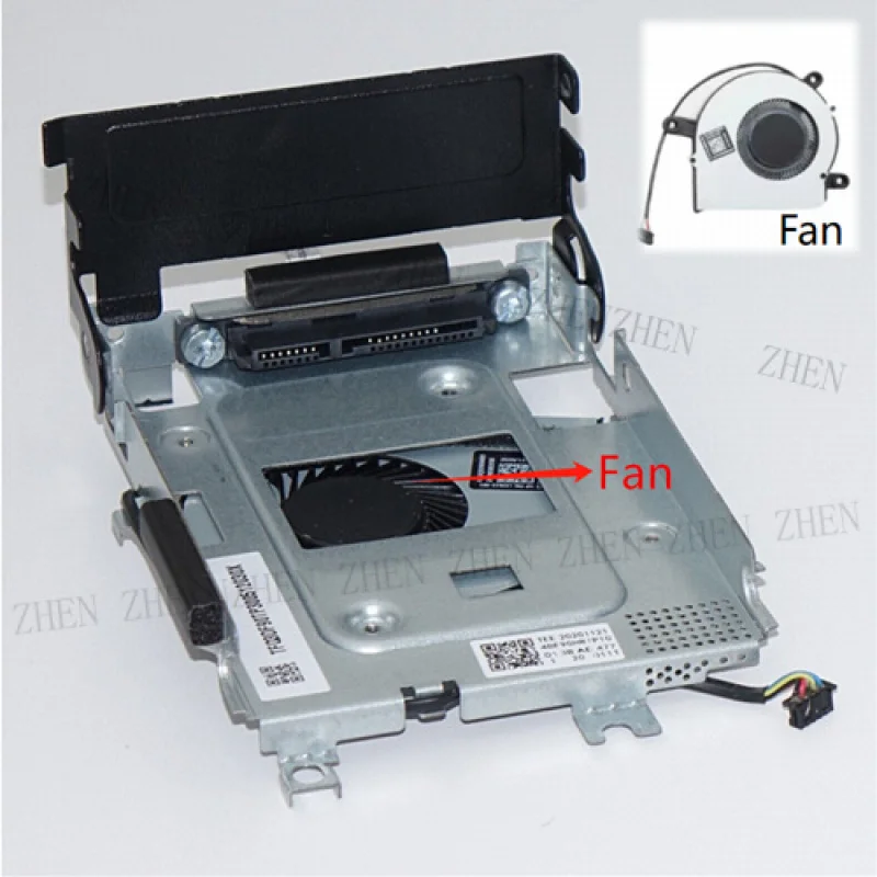 S For HP EliteDesk ProDesk 400 600 800 G9 Mini Hard Drive Caddy w SATA Cable&Fan
