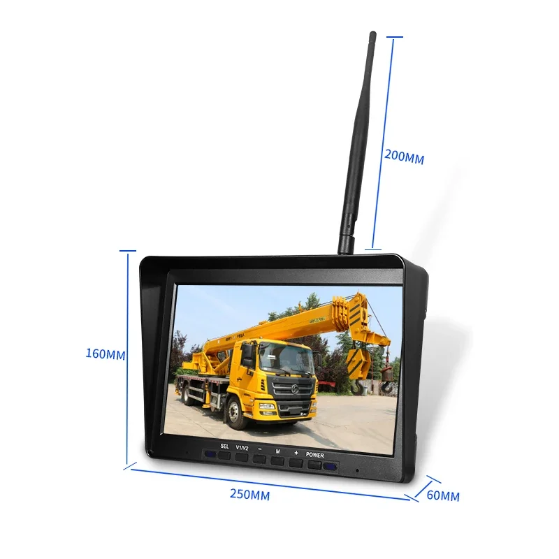 HD 1080P Digital DVR Camera 10.1 Inch Kit Amplifier 30X Zoom in Zoomy Wireless Camera for Tower Crane Harvester RV Truck