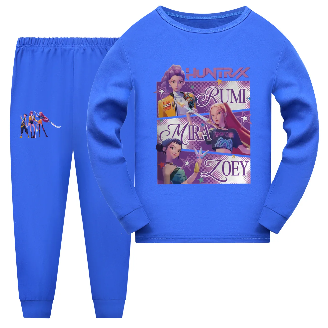 Kpop شيطان الصيادين الكرتون الاطفال ملابس طفل الفتيات بيجامة مجموعة أزياء الأولاد طويلة الأكمام منامة الأطفال ملابس خاصة دعوى