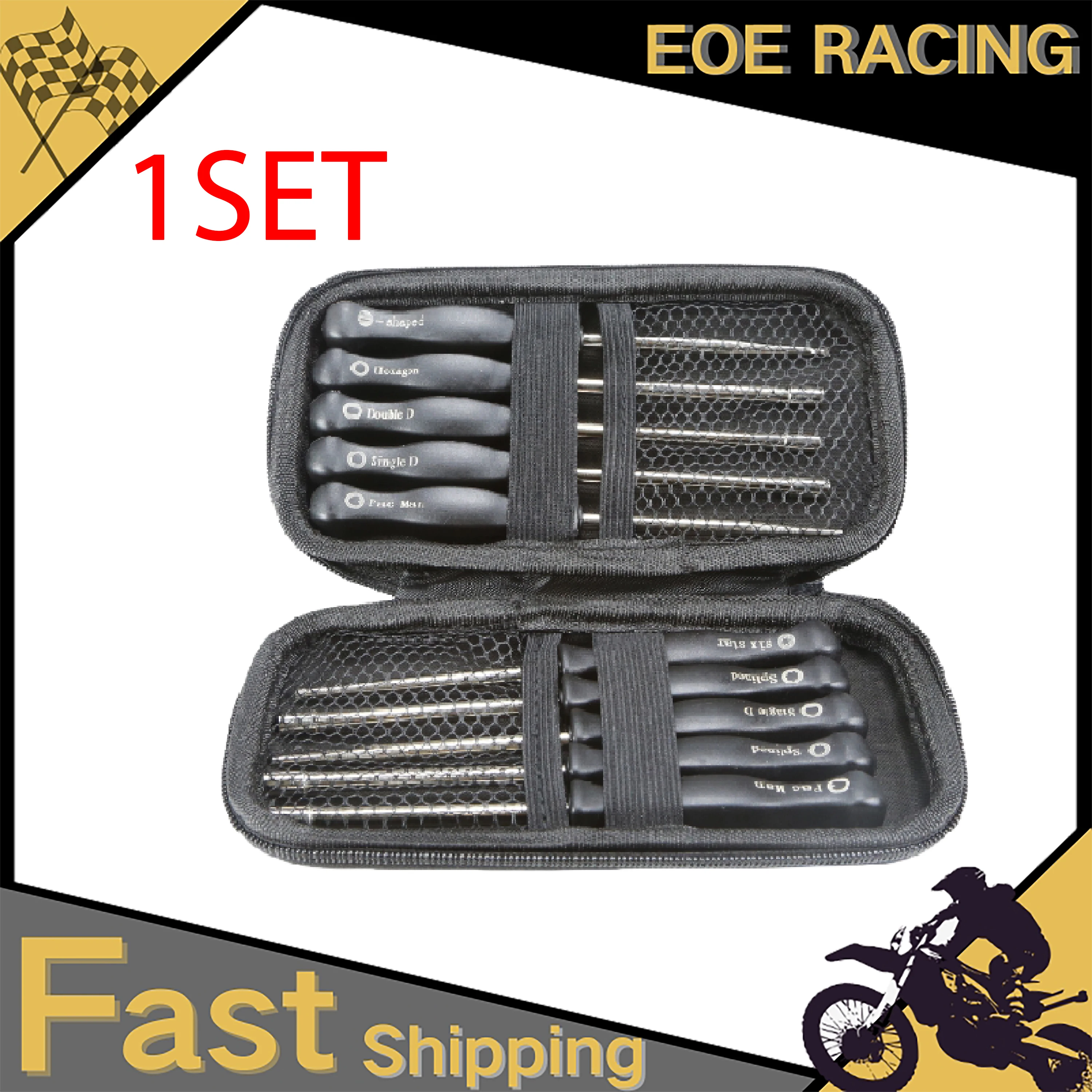 10pcs Carburetor Adjustment Tool Single D Double D Hexagon Hex Socket Kit Set Screwdriver Kit Small Carburetor Tune up