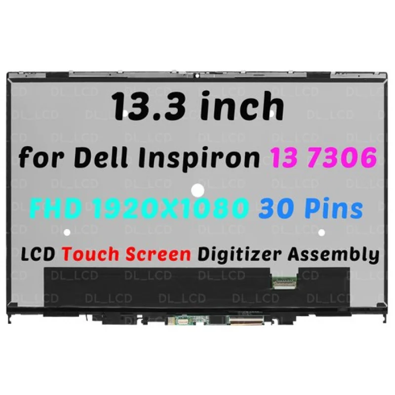 

A +++FHD 1920x1080 13,3 дюйма для Dell Inspiron 13 7306 P124G002 ЖК-сенсорный экран в сборе