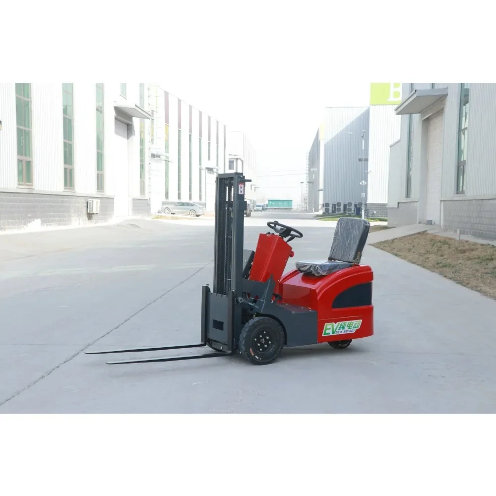 Mini-Elektro-Gabelstapler mit drei Fulcrum-Sockeln, hydraulischer Hebe-Ministapler