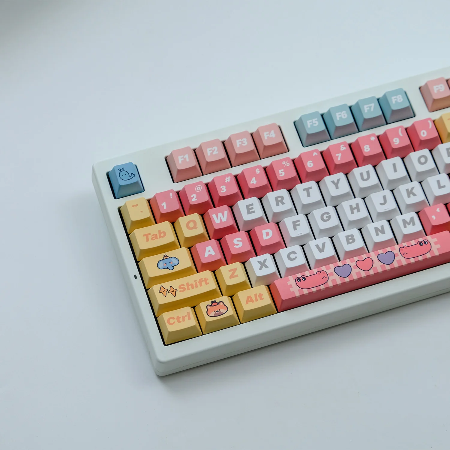 

150-клавишные колпачки для клавиш Cute Happy Hollow Park Zoo Cherry Profile PBT ISO Keycap для MX Switch Механические колпачки для клавиатуры DIY с раскладкой ISO