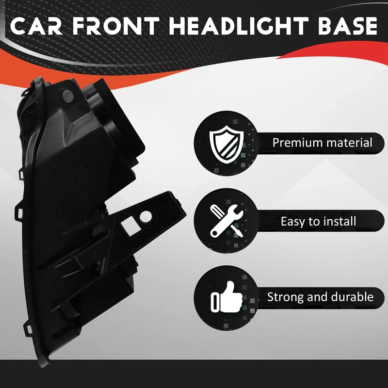 Front Headlight Base Cover For Jeep Grand Cherokee 2014-2019 Head Light Back Lid Head Light Lamp Base