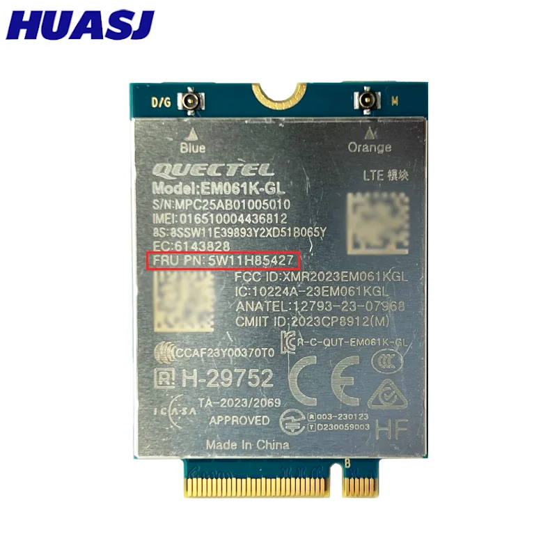 EM061K-GL Karta M.2 4G LTE Cat6 FRU 5W11H85427 Moduł 4G do laptopów T14 X13 T14S L13 T16 L14 L16 G1 G2 G3 G4 G5 G6 — zdjęcie produktu 3