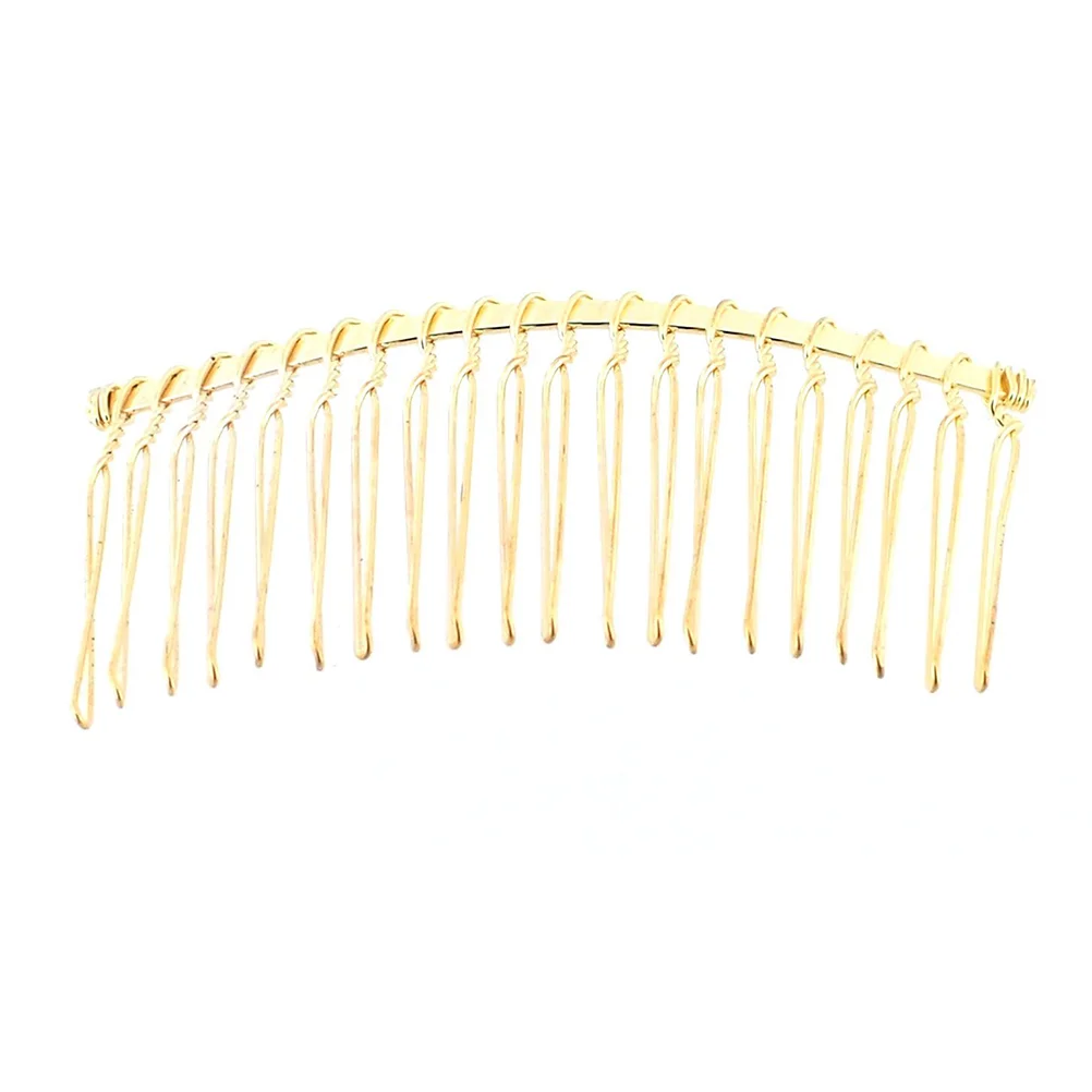 3pcs Women's Girls 20-teeth Metal Hair Comb / Hair Clip / Hair Pin / Hair Accesories (Golden) Women hair comb