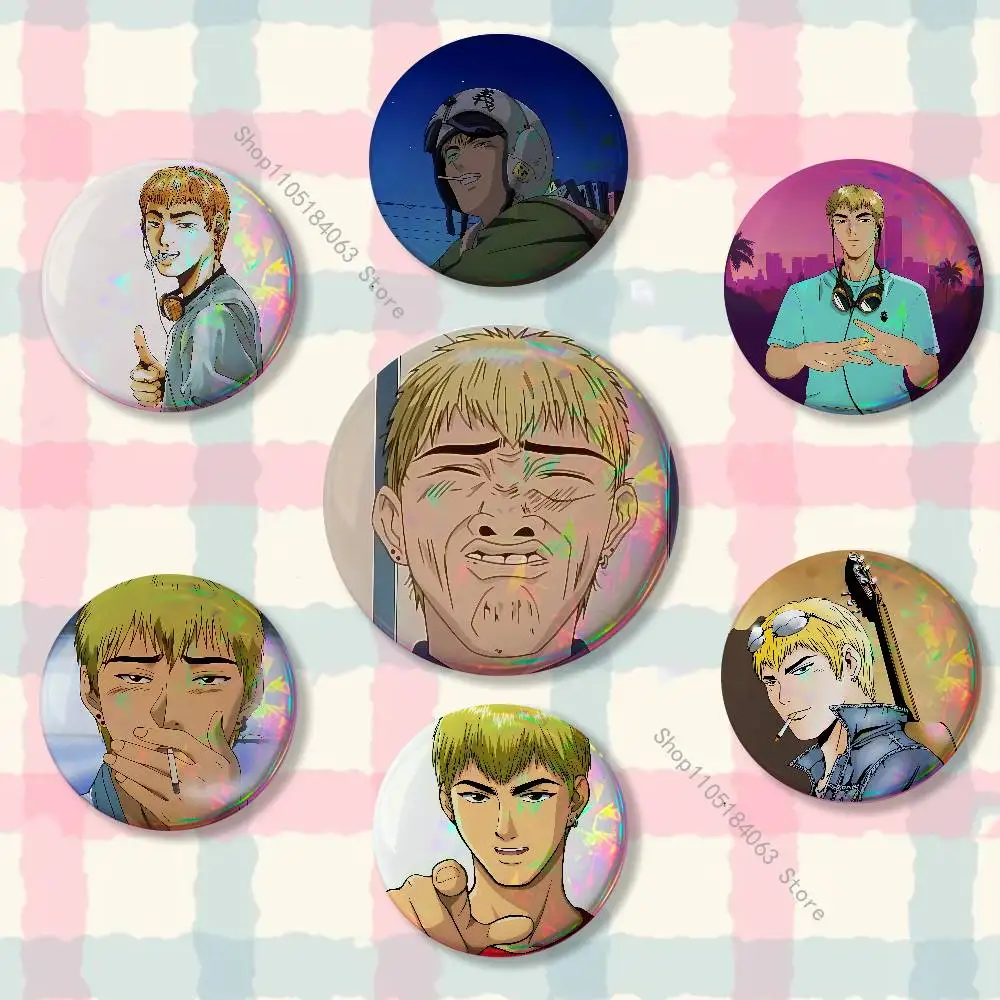 

Great Teacher O-Onizukas GTO Creative Round Badge Button Pin Bag Decor Fans Collection Friends Gift Brooch