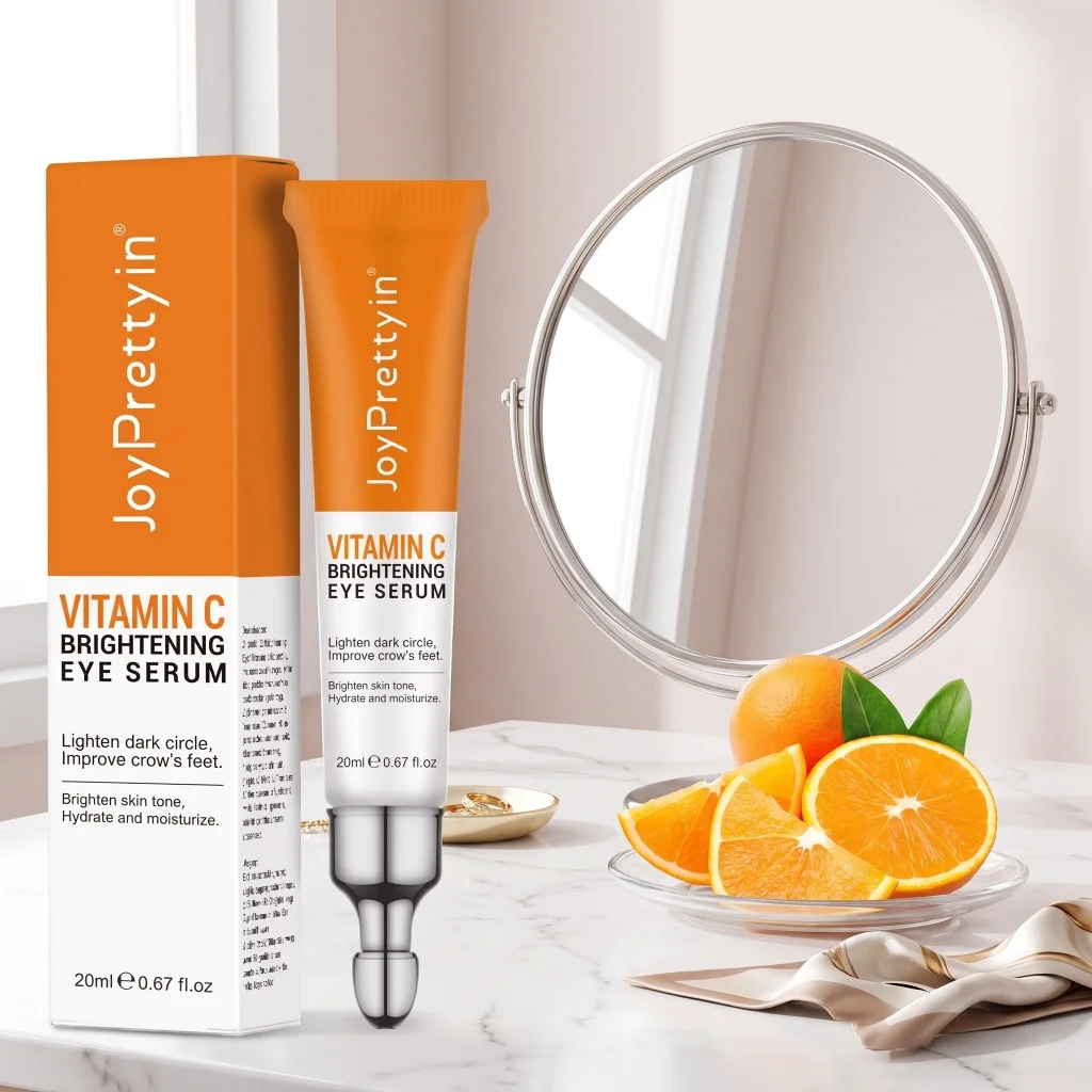 Vitamin C Brightening Eye Serum Hydrate Moisturize Lighten Dark Circles Soften Even Skin Tone Daily Orbital Care Essence 20ml