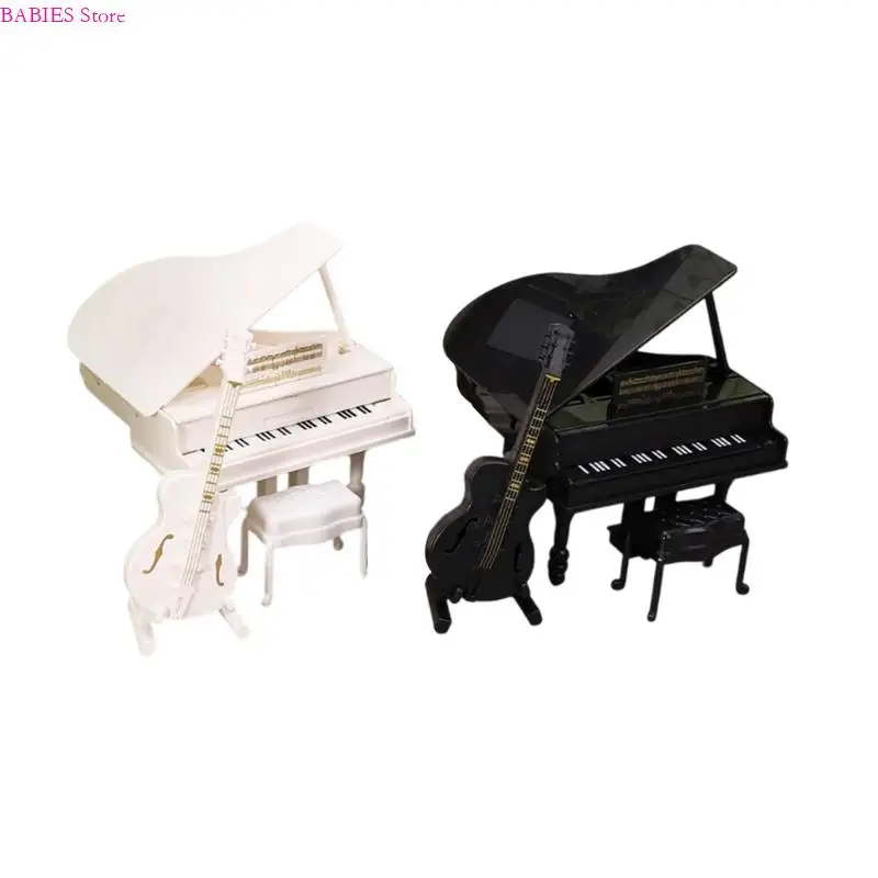 

C9GB 3PCS деревянный миниатюрный роязную виолончелинг -стул Set Realistic Dollhouses Мебельные аксессуары для детей игрушка