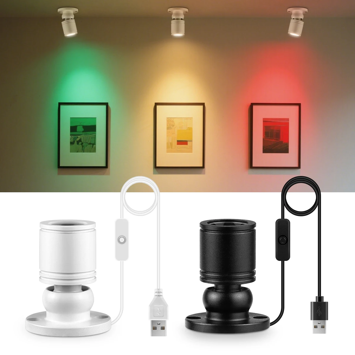 Foco pequeño giratorio de 1W, Mini foco LED de 5V, USB, luz empotrable montada en superficie, lámpara de techo, iluminación de exhibición de escaparate