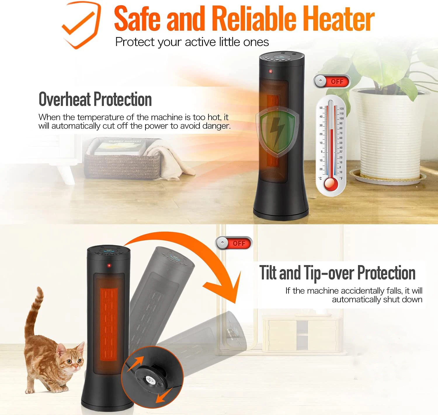 STLF جهاز تحكم عن بعد ذكي 2000 وات تسخين سريع سخان كهربائي داخلي #4