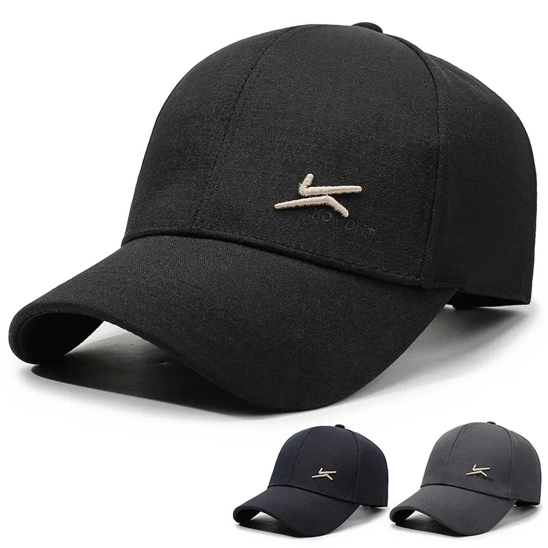 Unisex Two Hook Embroidery Baseball Caps Spring Autumn Outdoor Adjustable Casual Hats Sunscreen Hat