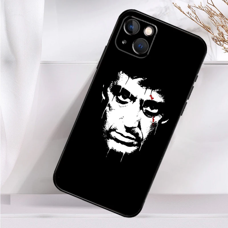 Scarface Al Pacino Tony Montana Phone Case For iPhone 16 15 14 13 12 11 Pro Max Mini X XR XS Max 7 8 Plus Back Cover