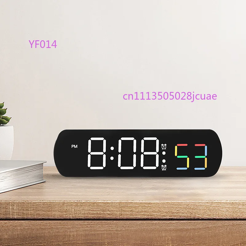 Simple Multifunction LED Alarm Clock Temperature Seconds Display Positive Countdown Bedside Electronic Clock