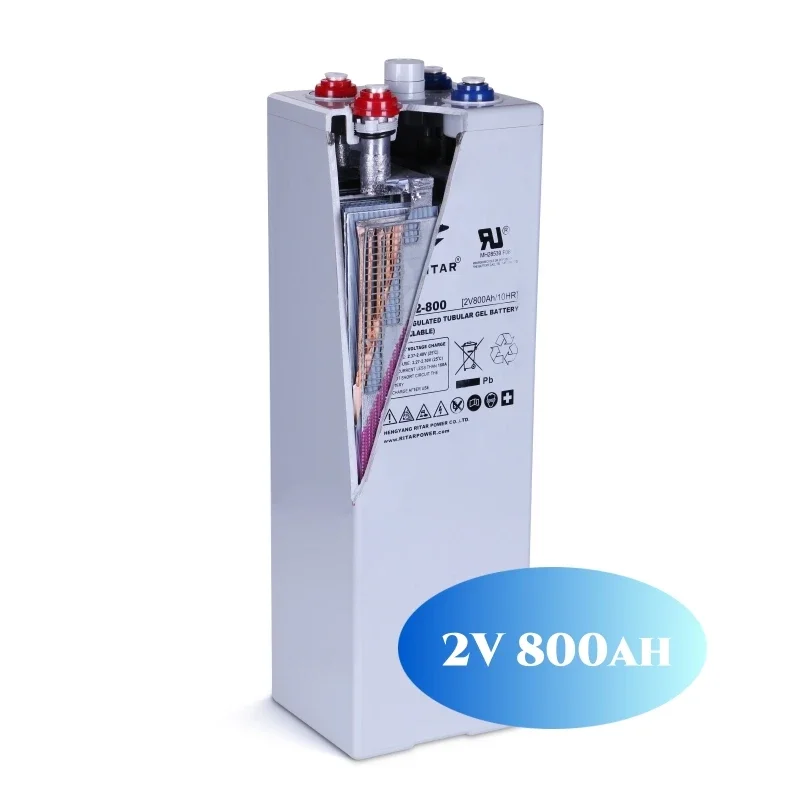 OPZV 2V 500ah 1000ah tubular gel battery for home storage solar energy system and telecom