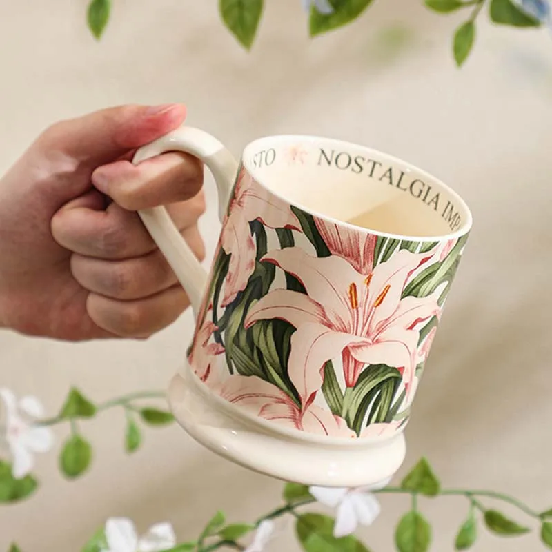 Retro Coffee Cup Ceramic Espresso Cups Home Decoration Pottery Gift Mug Kitchen Accessories Breakfast Mugs