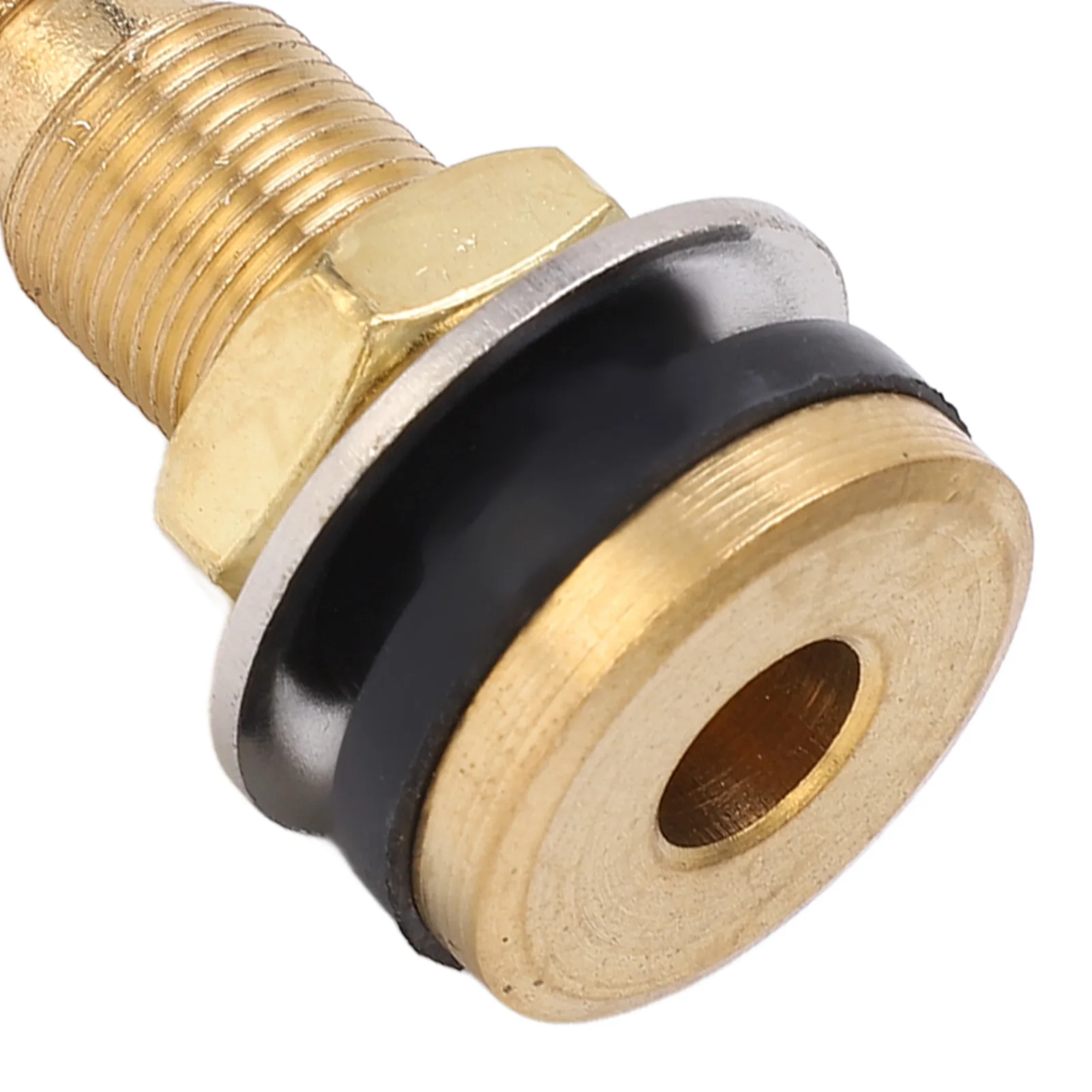 10pcs Air Liquid Tubeless Tire Valve Stem Brass 1 7/8in TR618A For Tractor 0.625in Valve Hole