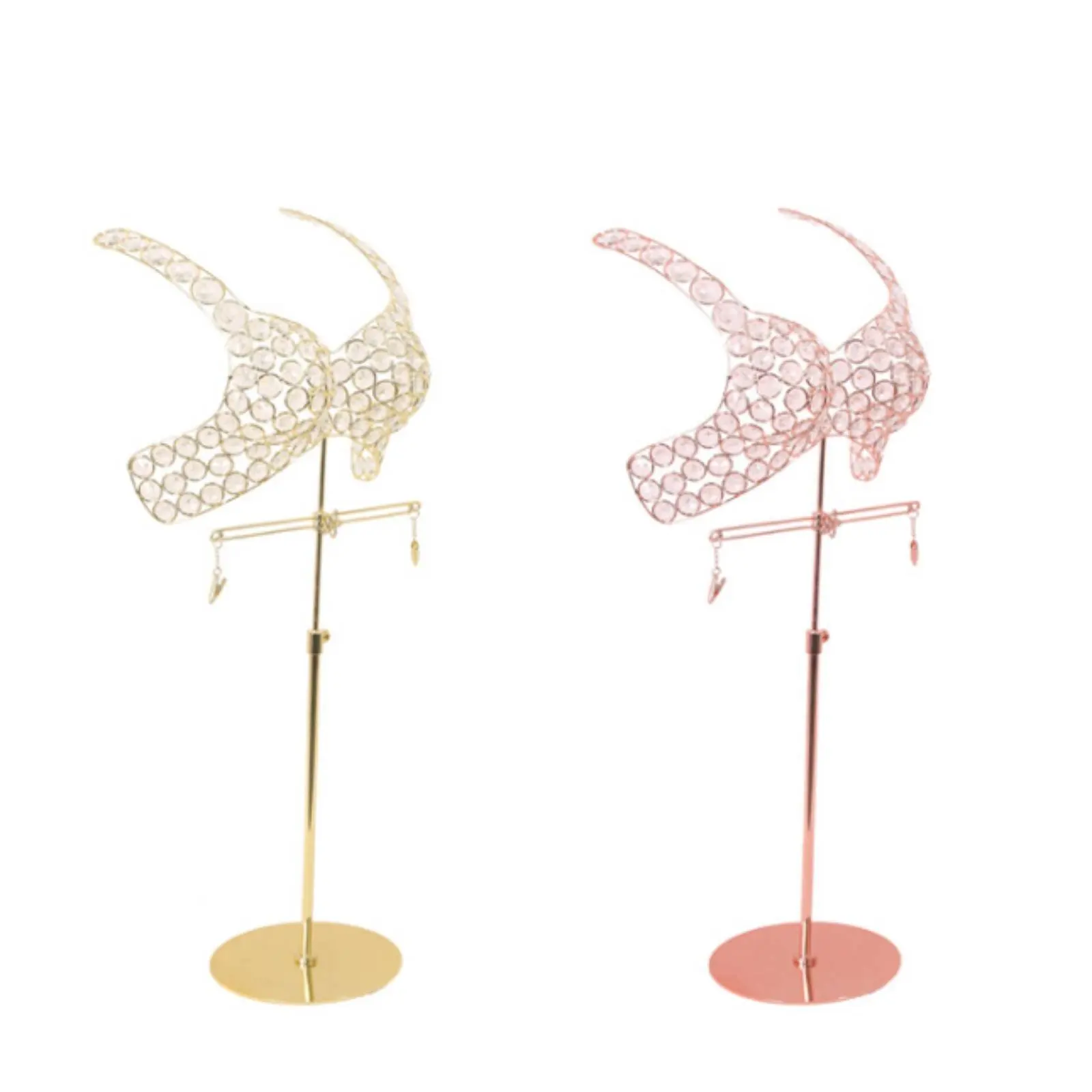 Half Body Lingerie Display Stand Stable Base Bra and Panty Display Stand Metal Lingerie Mannequin Easy to Clean for Retailers