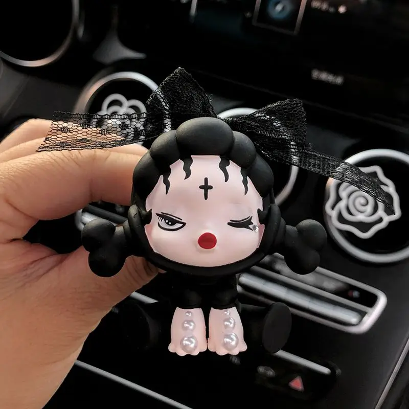 Cute Doll Car Aromatherapy Perfume Car Air Conditioning Vent Decorative Supplies Ornaments Diffuser Stone Ladies