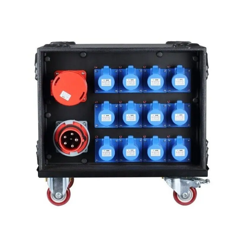 Waterproof 380V Audio Lighting Power Supply Distro Box Equipment 63A 3 Phase