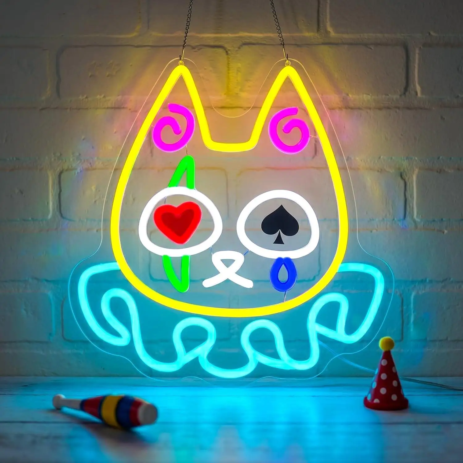 clown-cat-neon-sign-usb-dimmable-led-lights-for-kids-room-themed-party-trendy-shop-creative-bar-hobby-space-wall-art-decor-gift