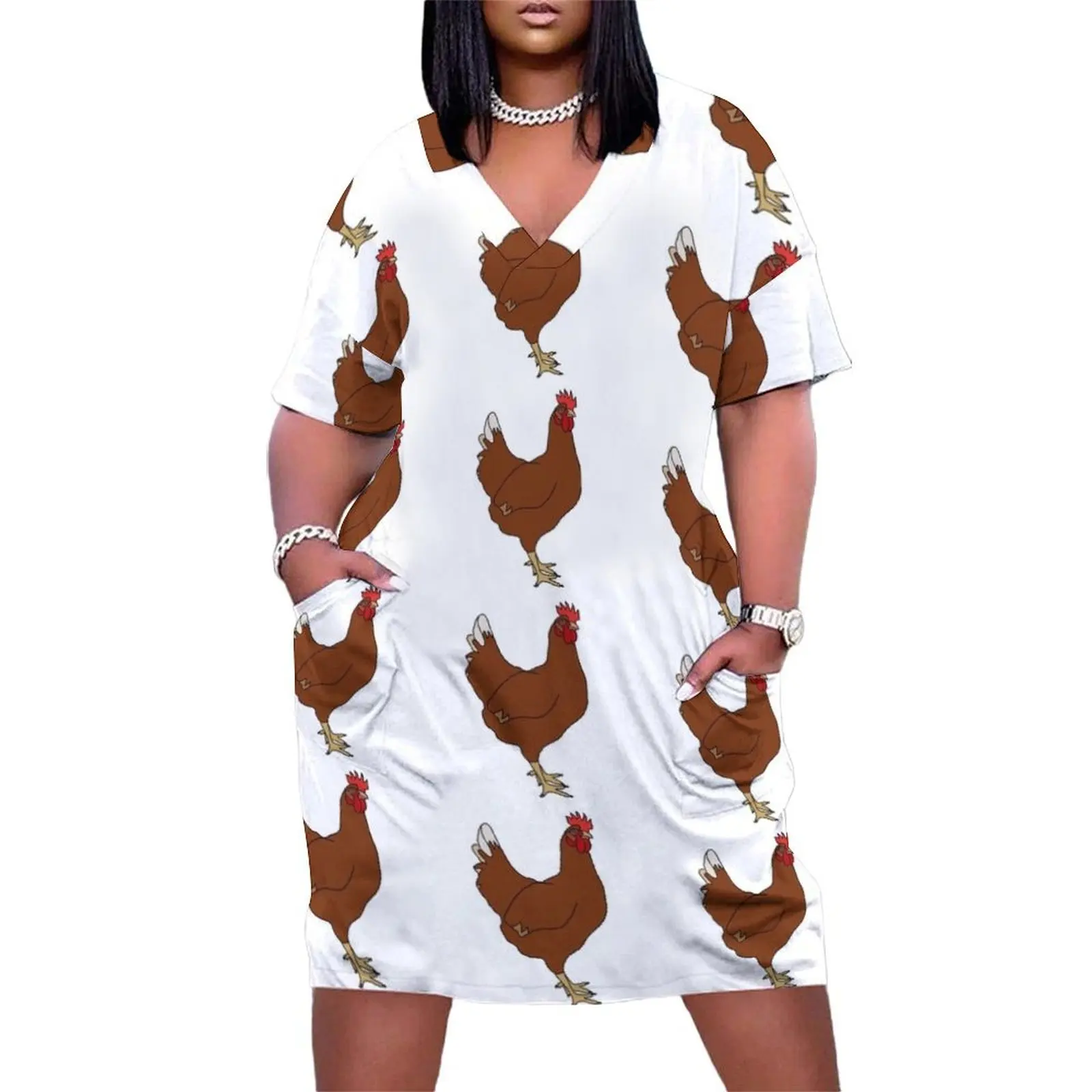 Chicken Loose Pocket Dress elegant women's dresses sale Elegant gowns Long veiled dresses