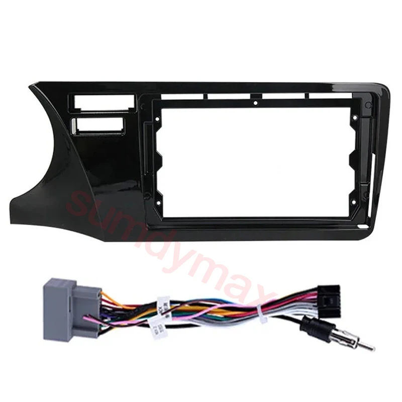 2din Car Radio Fascia Panel cable for HONDA CITY Greiz 2014-2018 Facia GPS Navigation Dash Kit Console Plate Adapter