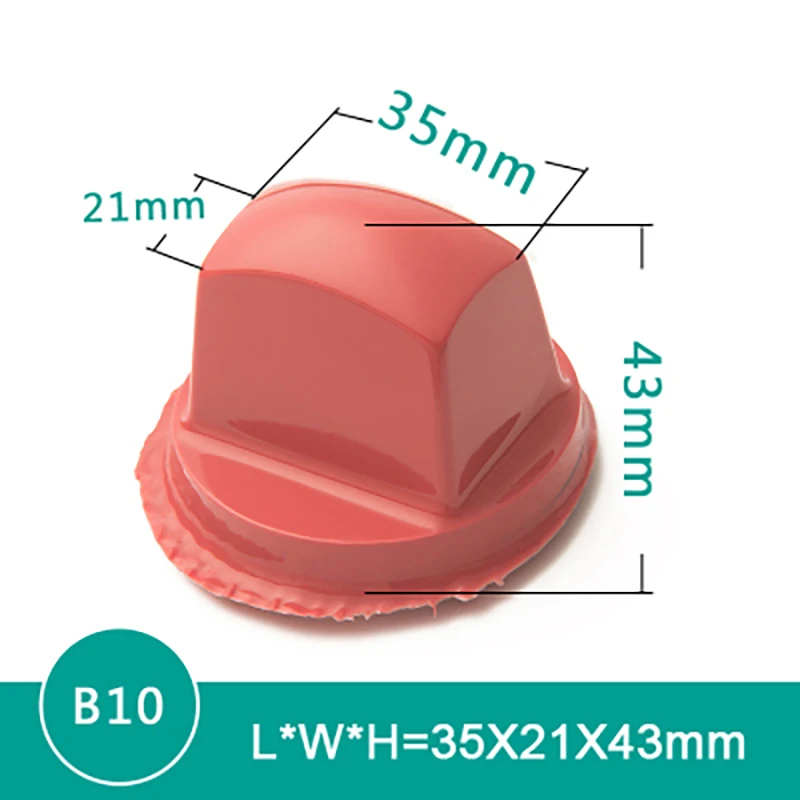 B10 China Pad Printing Silicone Rubber Head DIY Pad Printing Wine Glasses Size:L*W*H=35x21x43mm