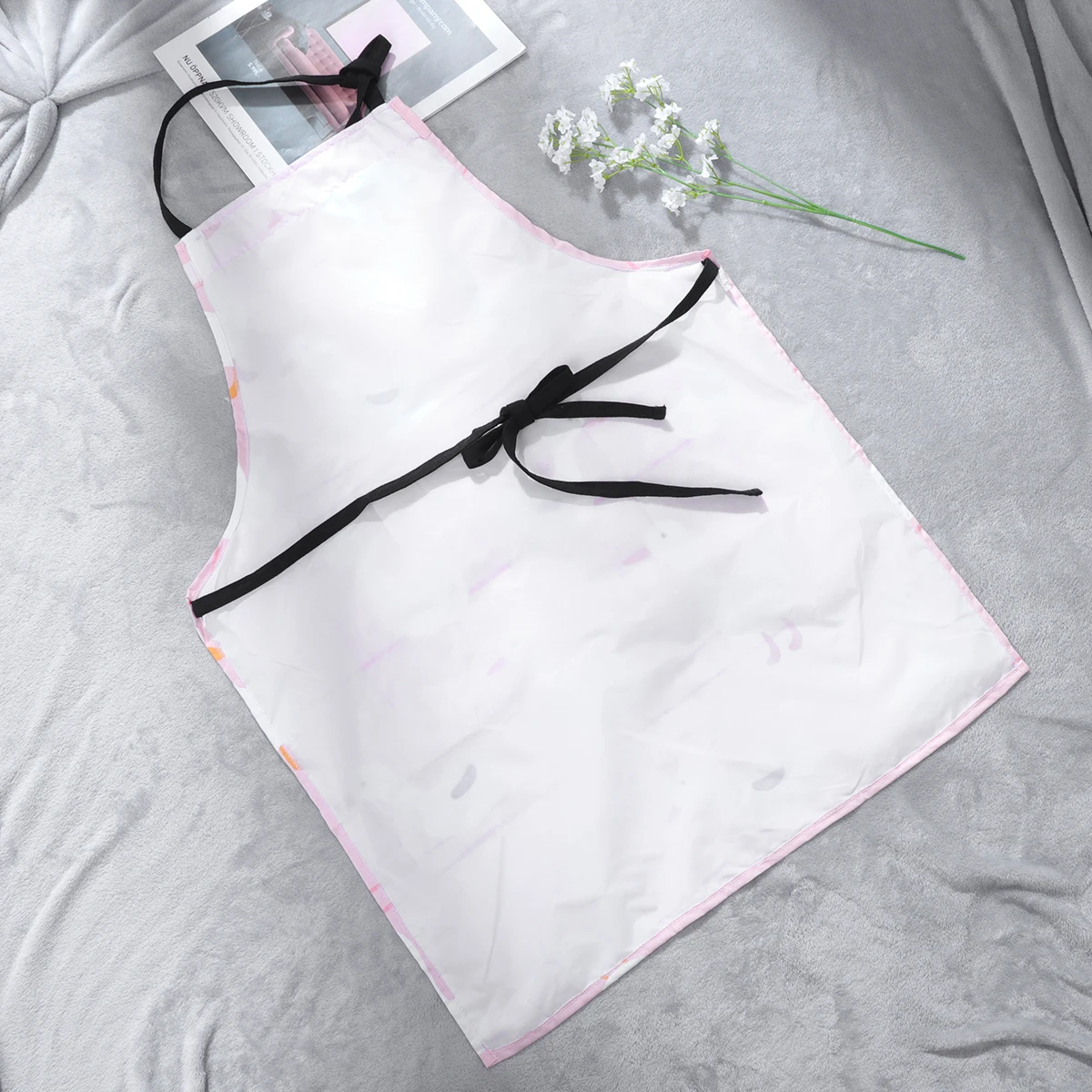 

Cute Cartoon Duck Cotton Aprons For Cooking Baking Bbq Painting Easy Clean Reusable L Size Hanging Neck Bib Kitchen Home