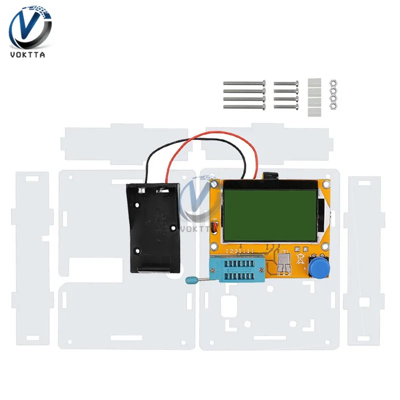 Mega328 LCR-T4 Digital Display Transistor Tester Diode Triode GM328A LCD Screen Capacitance Meter LCR\\PWM Meter MOS/PNP/NPN