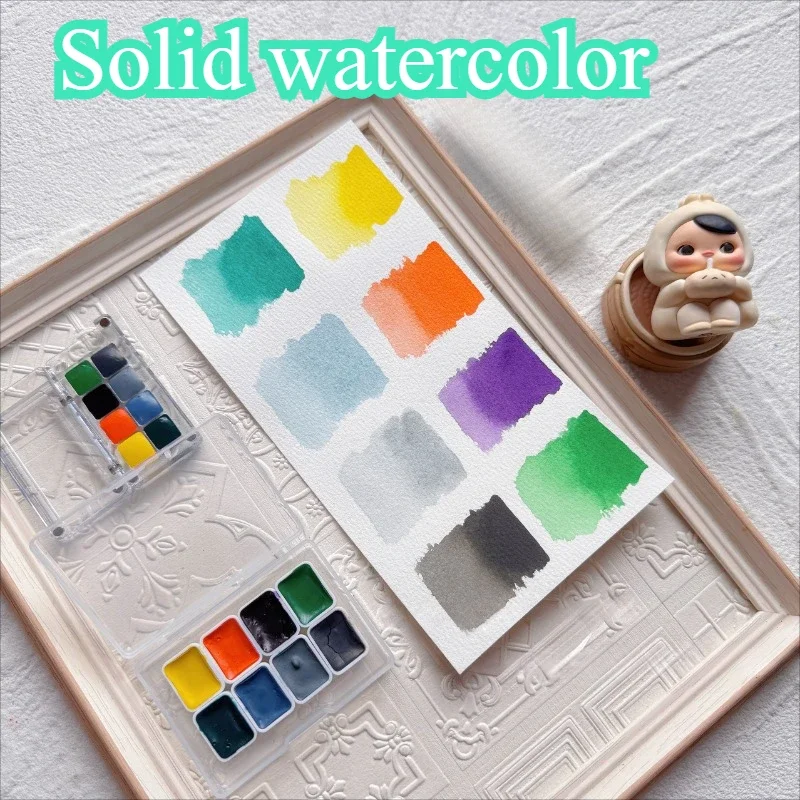 8 Colors Windsor Newton New Color Pigment Subpackage Solid Watercolor Set Artist's Art Supplies Hand Painted Illustration Paint