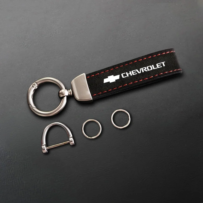 High-Grade Metal Car Keychain 360 Degree Rotating Horseshoe Buckle Key Ring Fit For Chevrolet Camaro With Logo Gift Auto Keyring