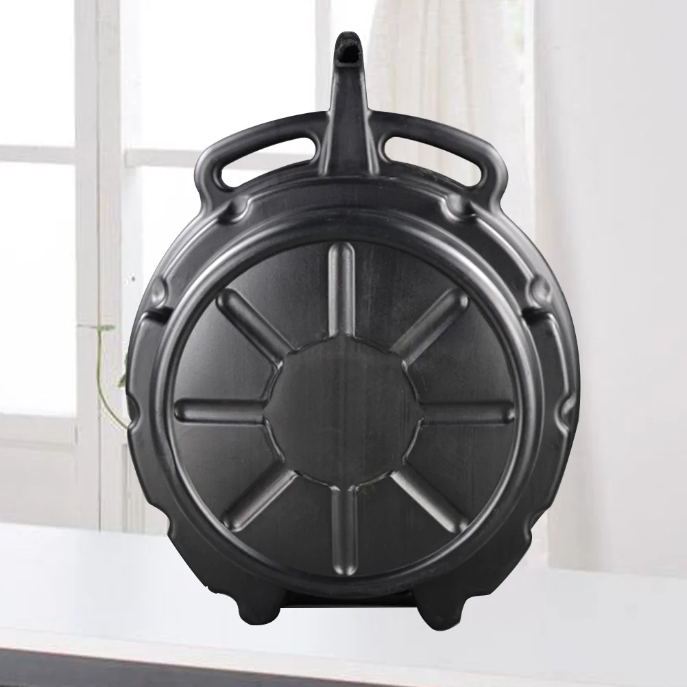 

15L Plastic Oil Drain Pan Wast Engine Oil Collector Tank Oil Trip Tray For Repair Car Fuel Fluid Change Garage Tool (Black)