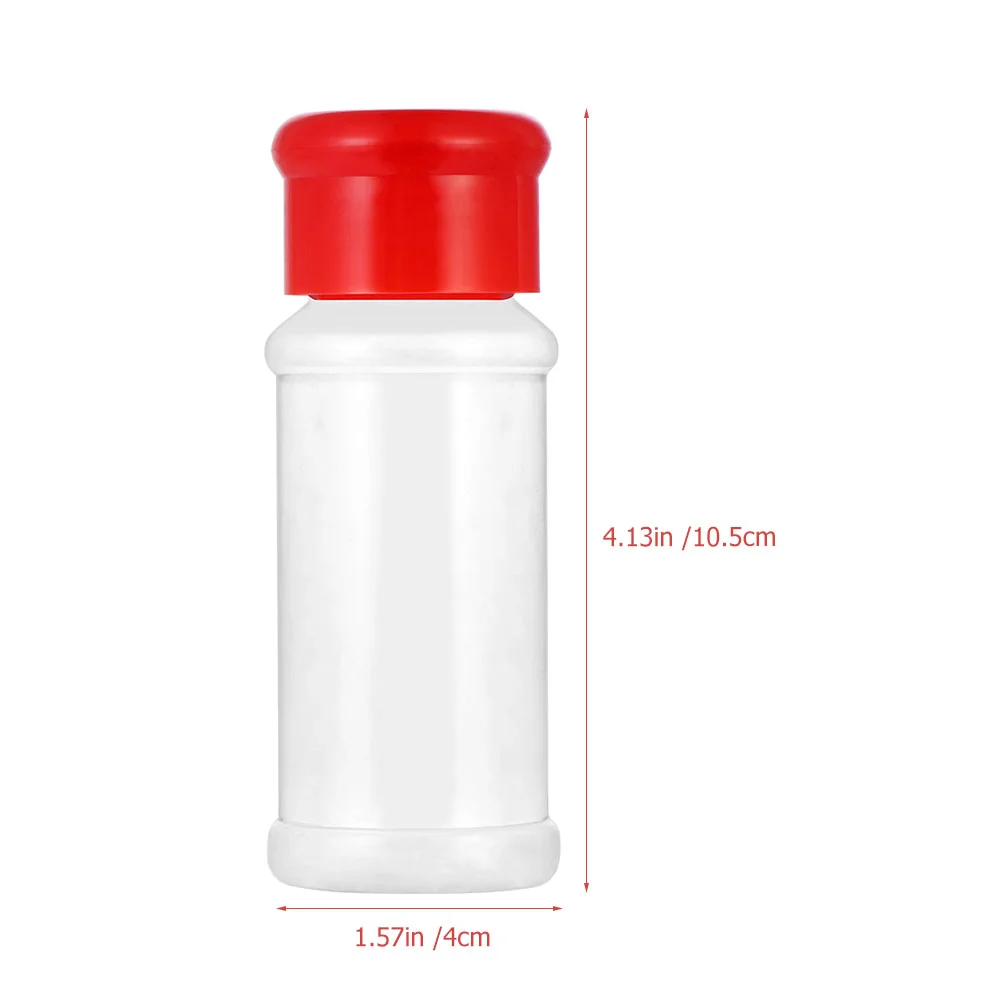 8 Pcs Castor Kitchen Utensils Spice Storage Bottle Seasoning Sugar Shaker Pepper Supply Plastic Bottles Dispenser Spices Jars