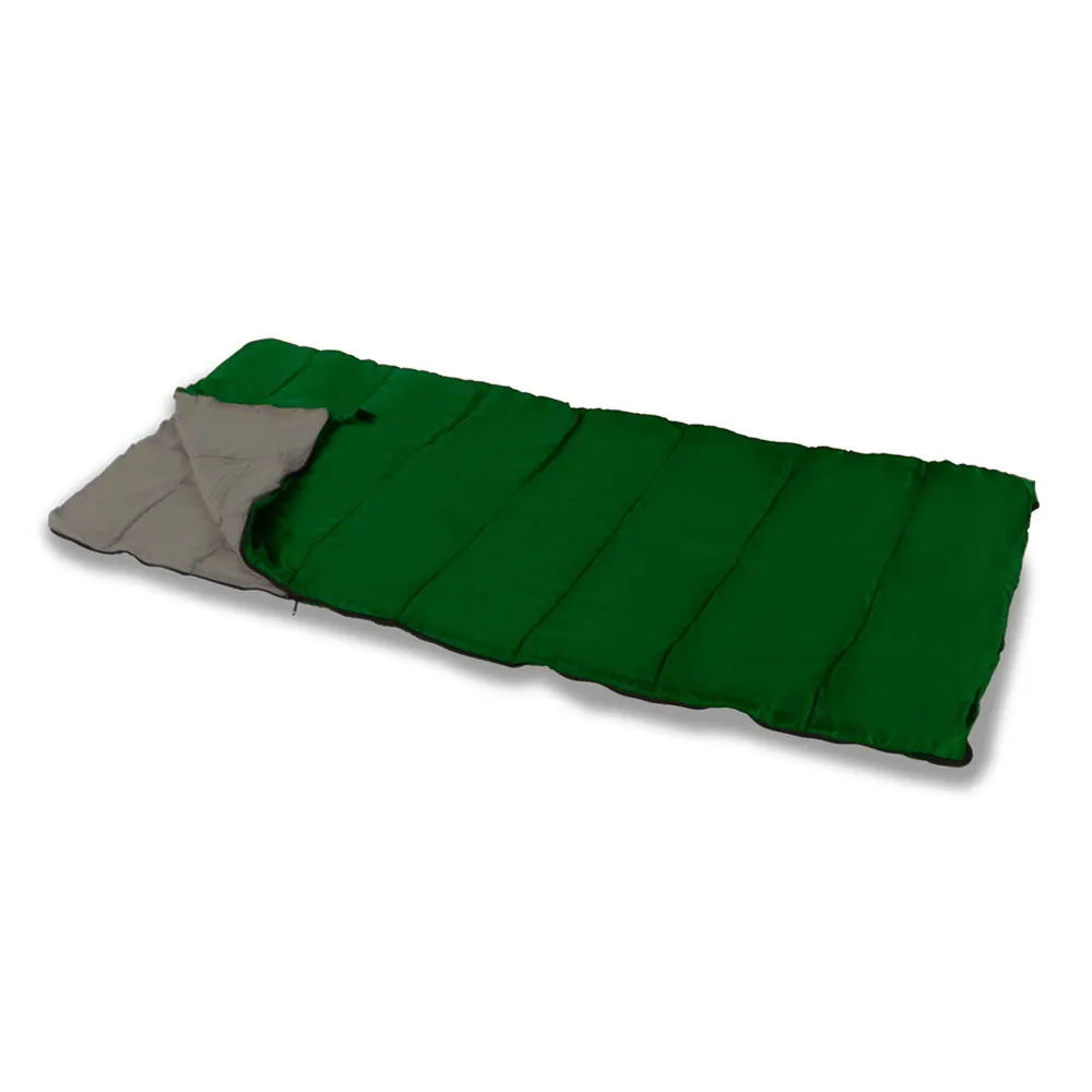 Saco de dormir con Cremallera 180X75 cm -1200GSM 0°-15°C Aktive Sport Camping poliéster 100% Camping y Senderismo