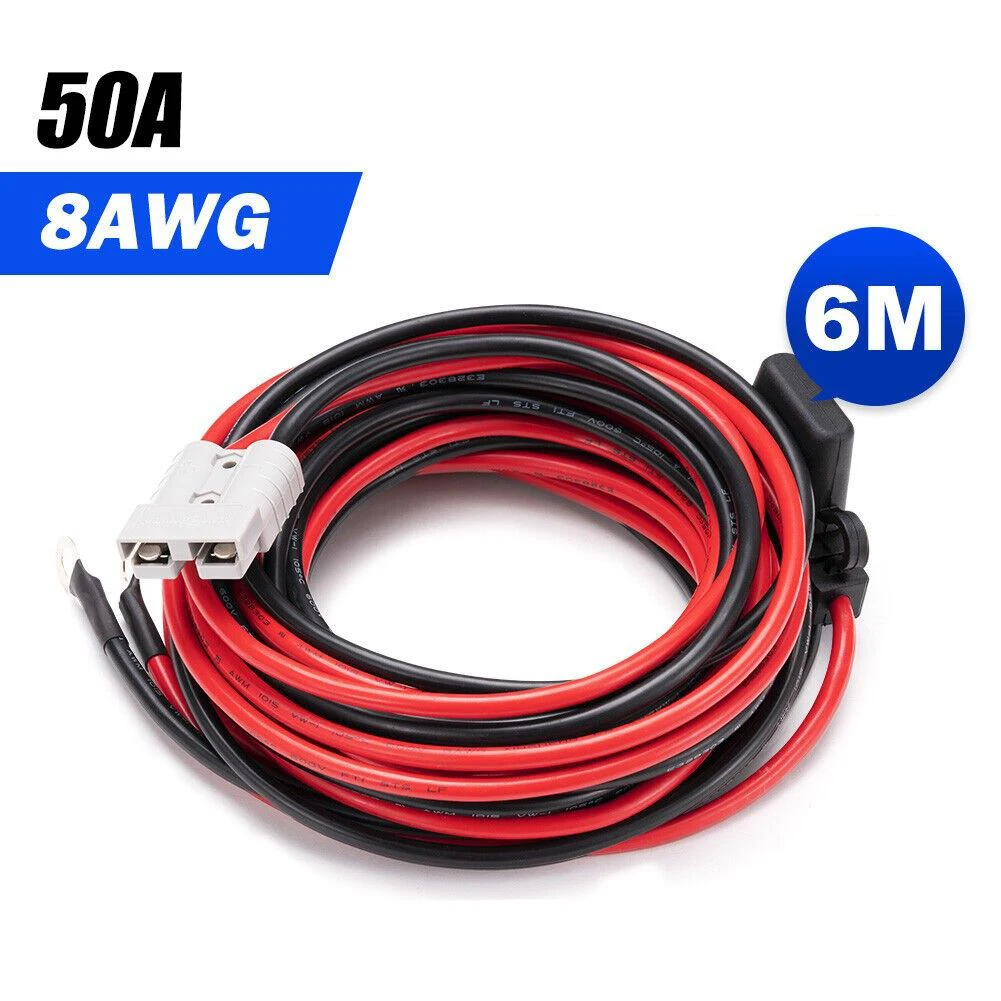 kit de fiacao cabo de bateria quick connect wire 50a 12v 1m 6m 600v 8awg plug para anderson tipo 01