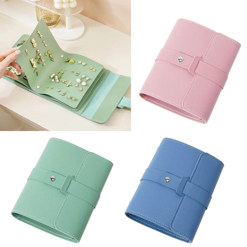 

Ear Memoir Storage Bag PU Earring Storage Cases PU Material for Girl Woman