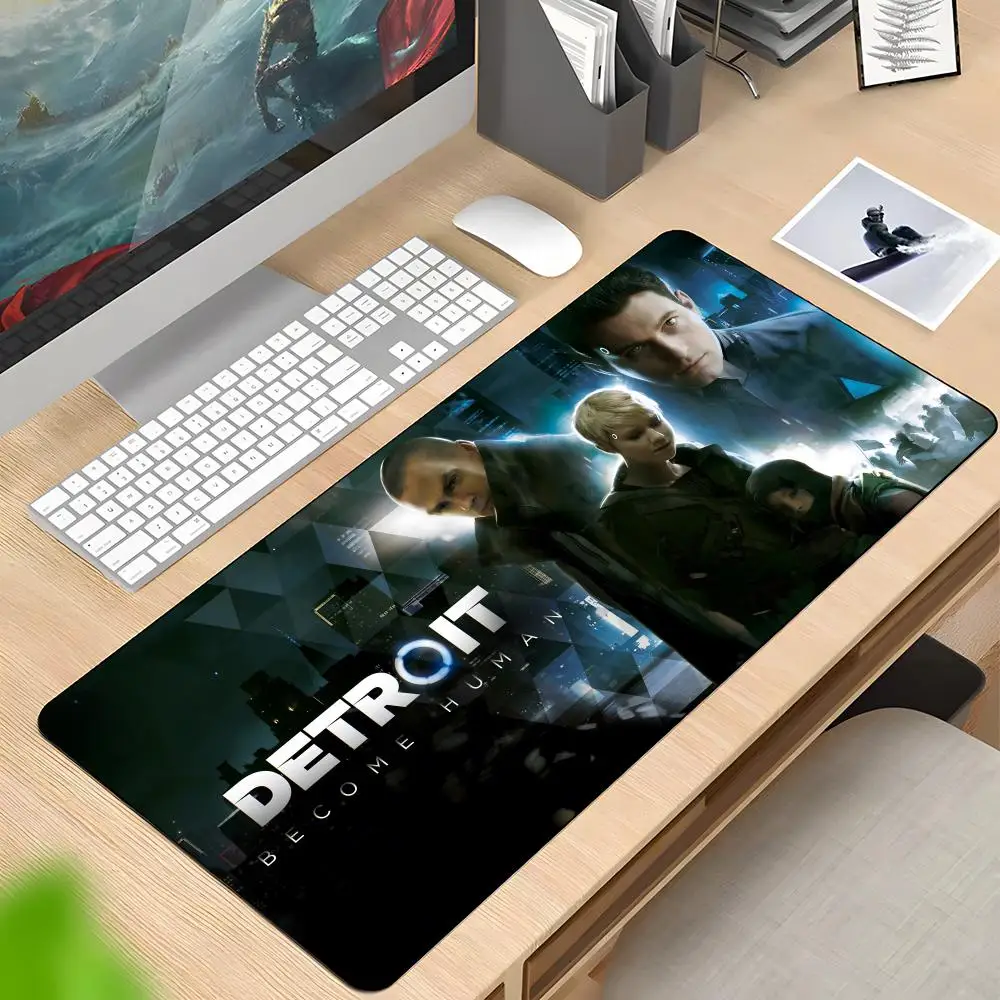 Detroit Become Human Mouse Pad Rubber Antislip Keyboard Pad 40x90cm Mousepad Gaming Accessories XXL Office Computer Mat