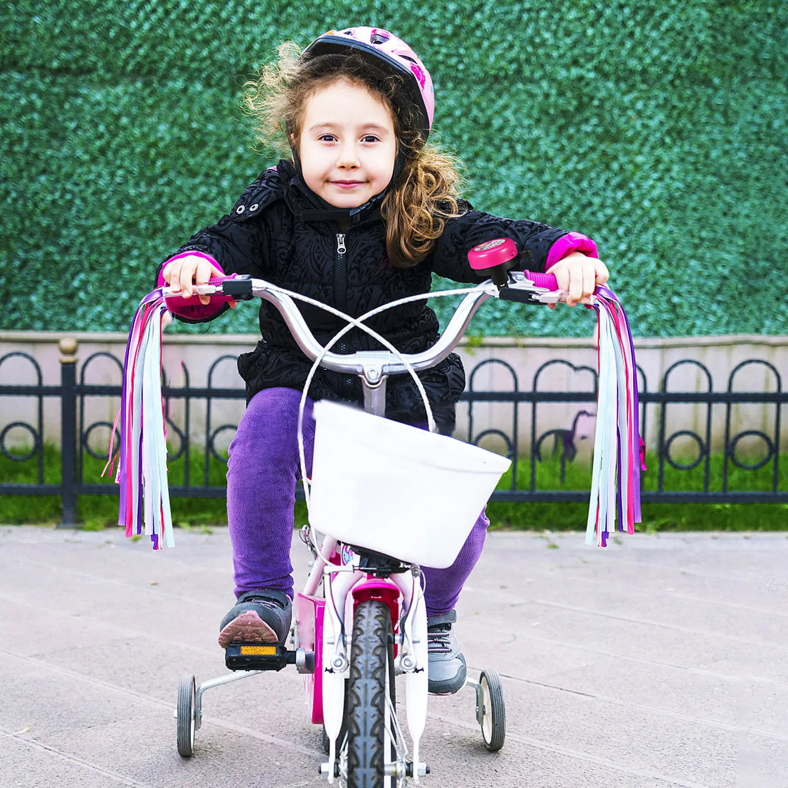 

1Set Bicycle Bell Attractive Look Fade Resistant Ribbons High Decibel Ring for Urban Commute Bike Accessories