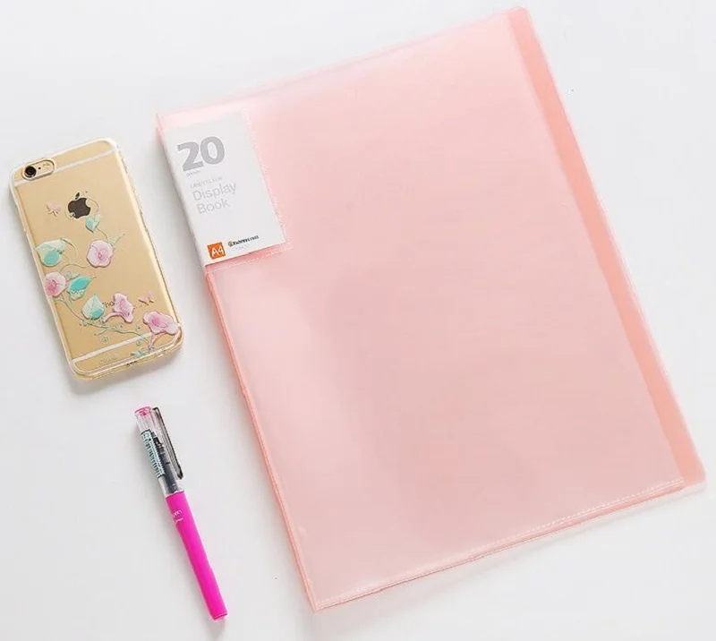 

2019 Newest Plastic pp A4 insert transparent folder Data menu Music score folder