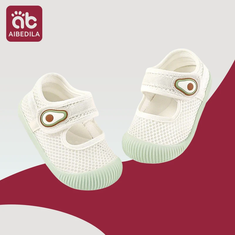 

AIBEDILA Baby Casual Shoes Toddler Girls First Walkers Soft Sole Breathable Mesh Tennis Tennis Shoes Kids Antislip Infantil
