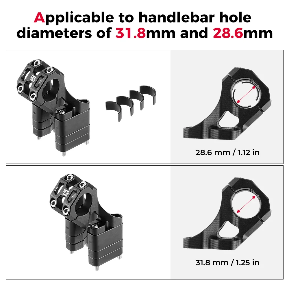 Guidon avant pour moto Surron Light, équation X S, support rapide pour Sur Ron, motocross électrique, tige de direction, pièces modifiées CNC